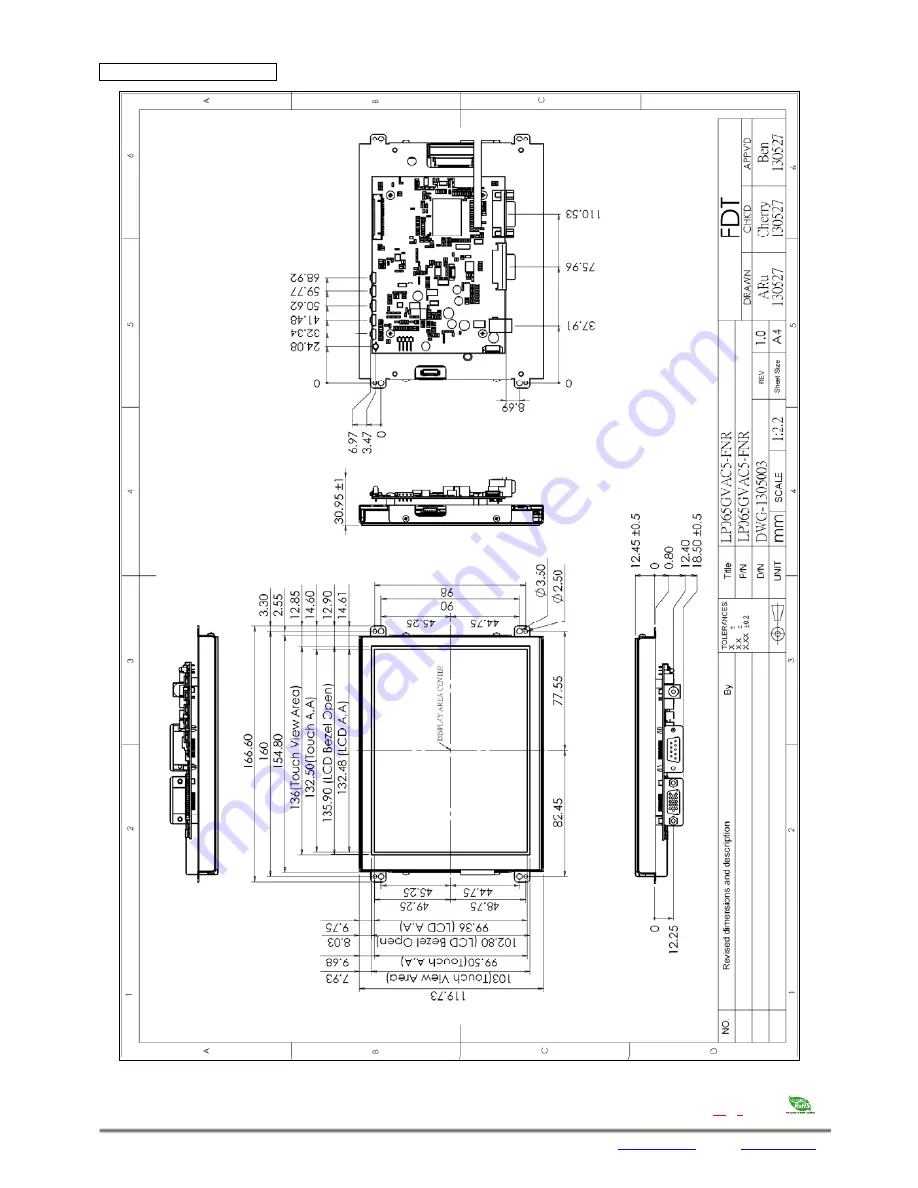 Flat Display Technology LP065GVAxx-FxR Скачать руководство пользователя страница 18