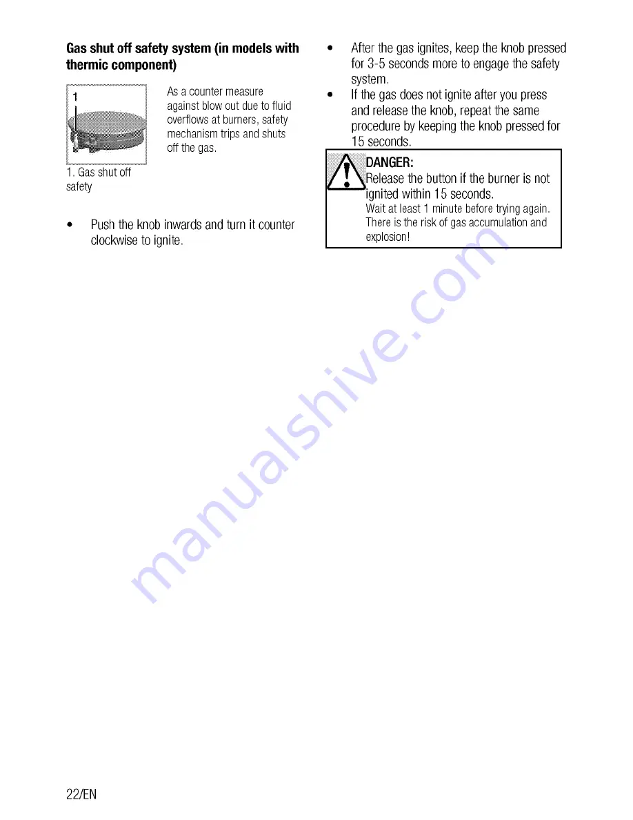 Flavel FHLG51W User Manual And Installation Download Page 22