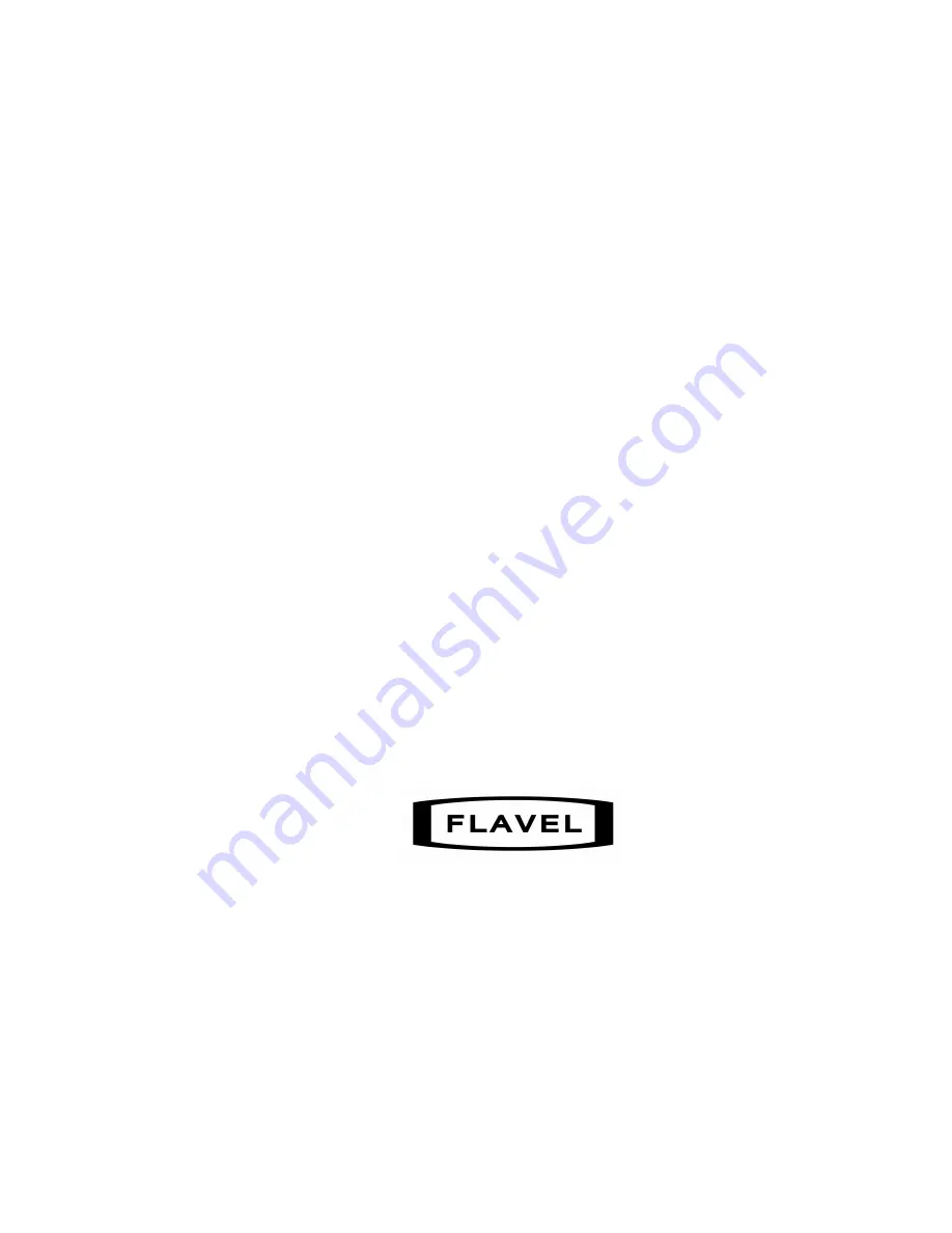 Flavel FSCC12MN Installation And Maintenance Instructions Manual Download Page 32