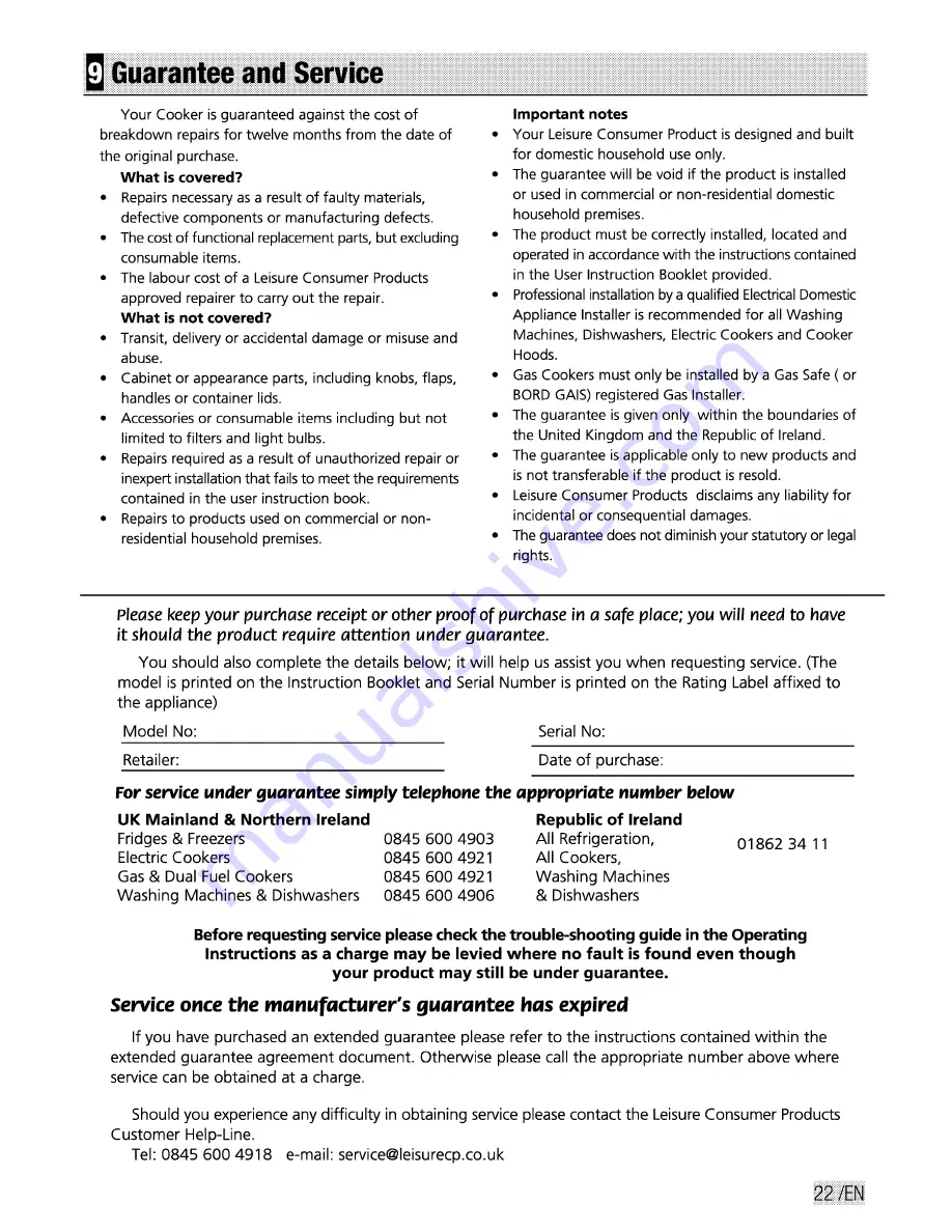 Flavel MLB5CD Manual Download Page 23