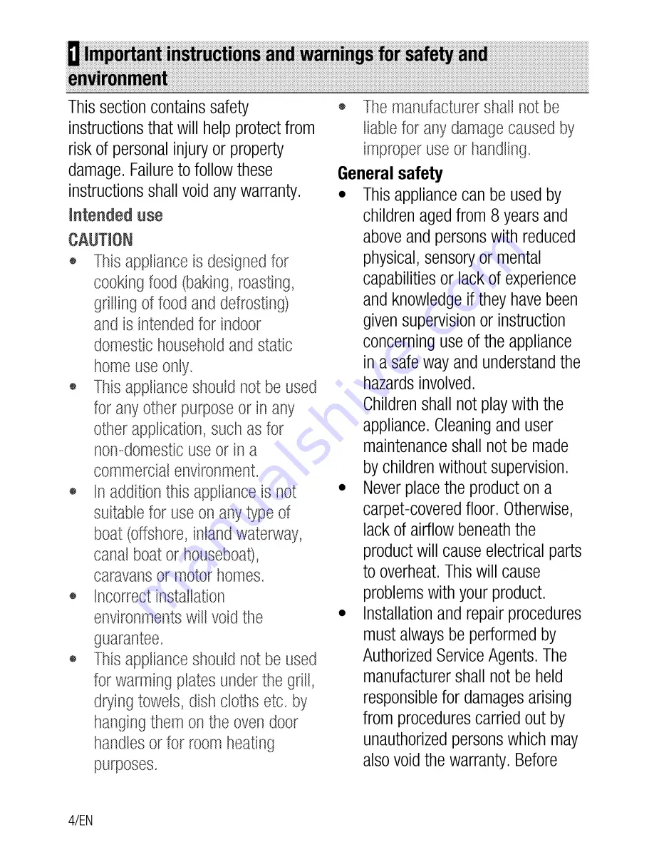 Flavel MLN10FRS User Manual Download Page 4