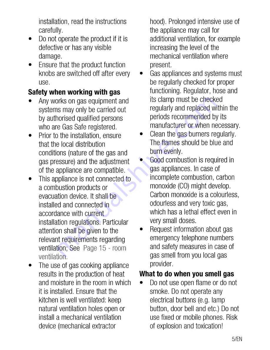 Flavel MLN10FRS User Manual Download Page 5