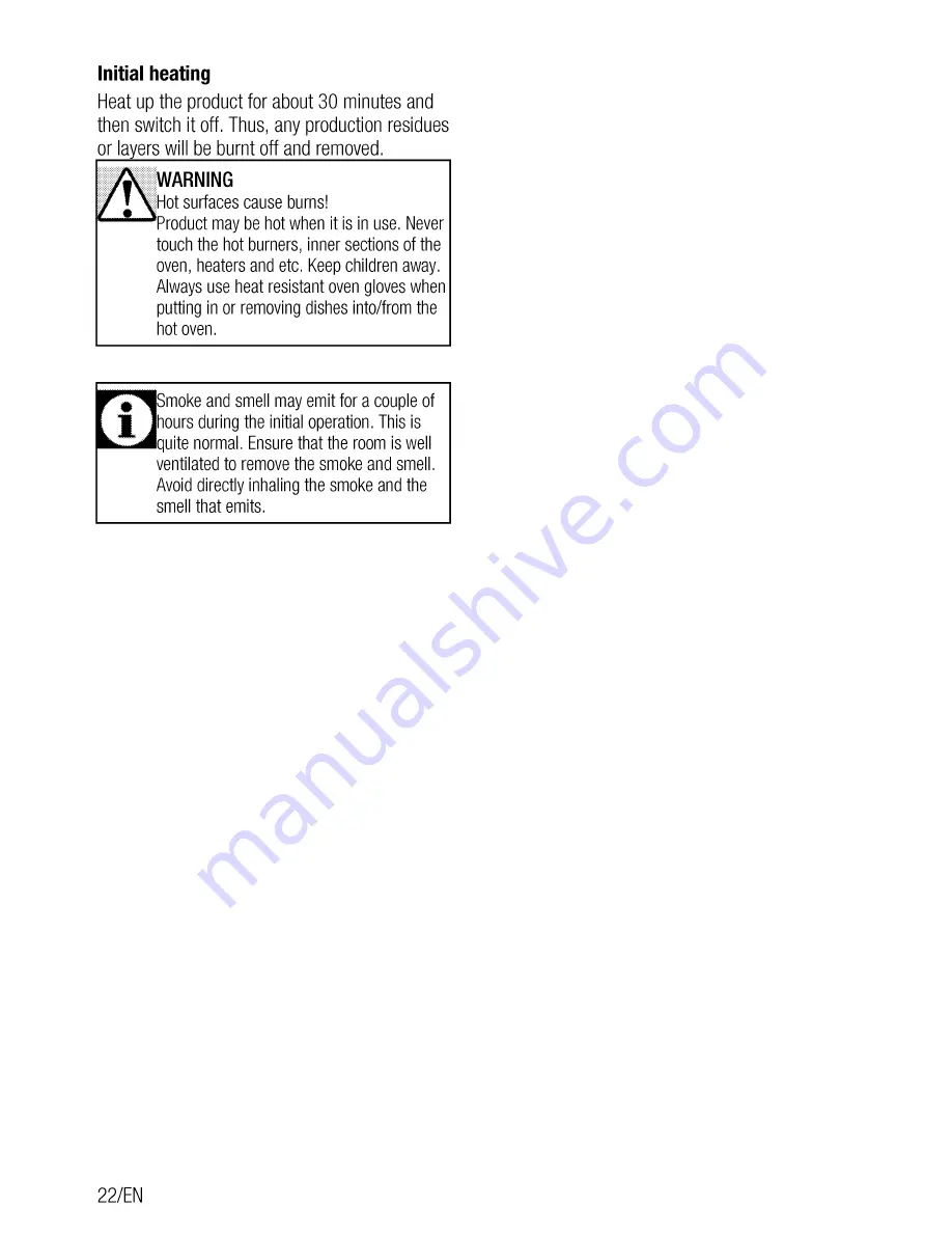 Flavel MLN10FRS User Manual Download Page 22