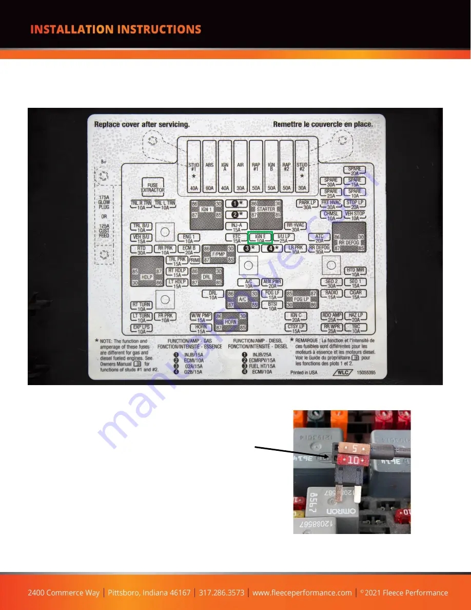 Fleece Duramax PowerFlo LB7 Installation Instructions Manual Download Page 7