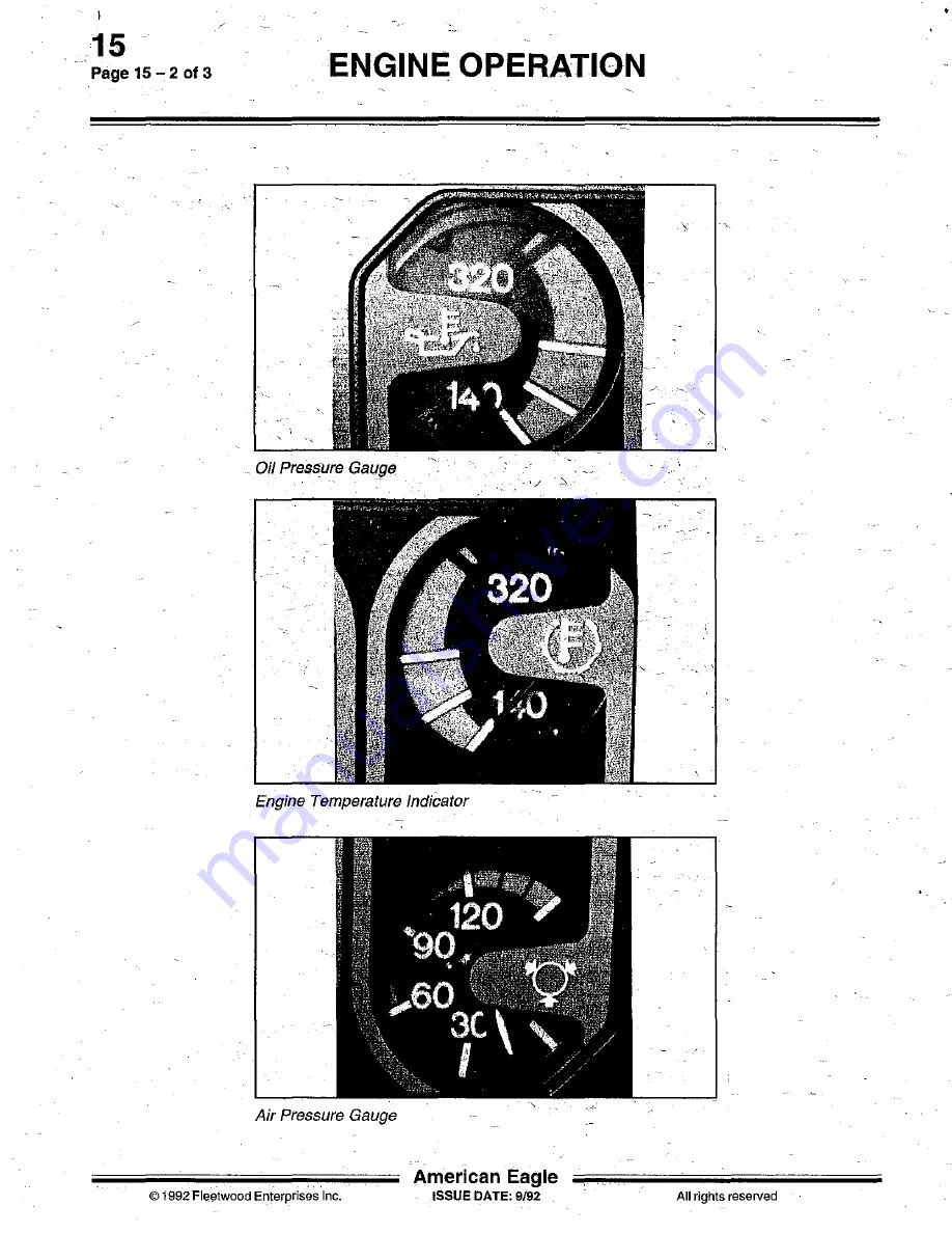 Fleetwood 1993 American Eagle Owner'S Manual Download Page 70