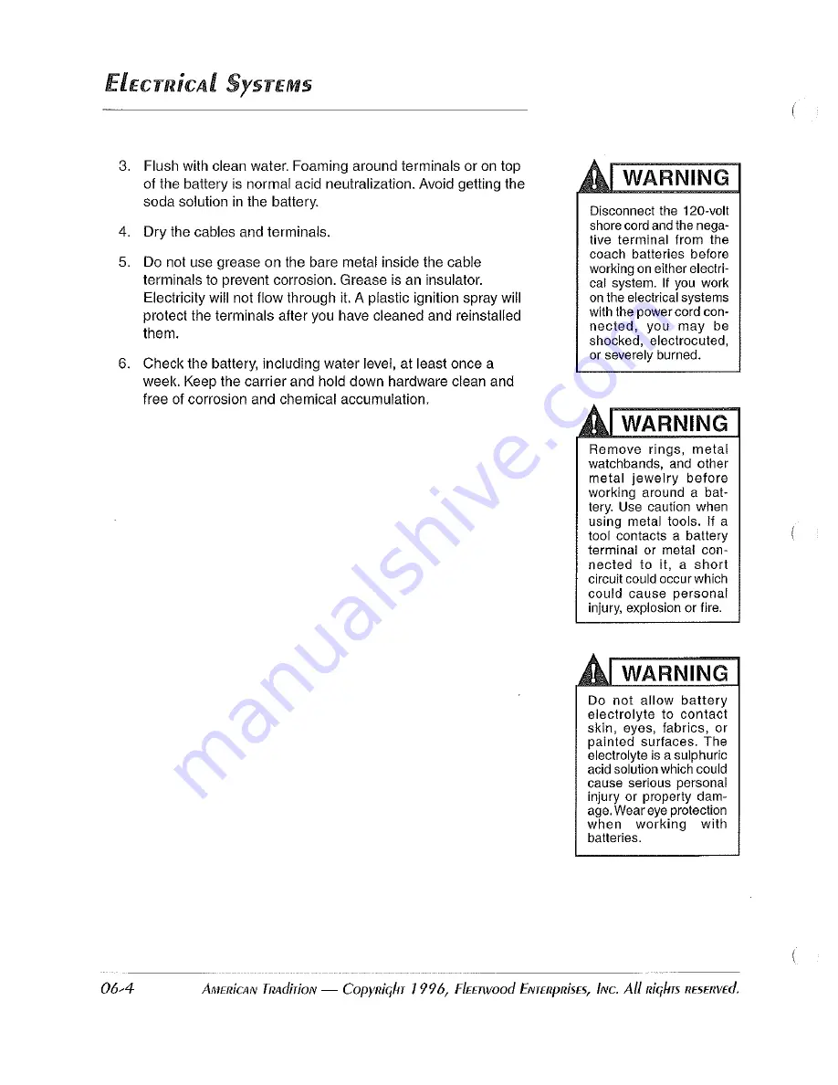 Fleetwood 1997 American Tradition Owner'S Manual Download Page 114