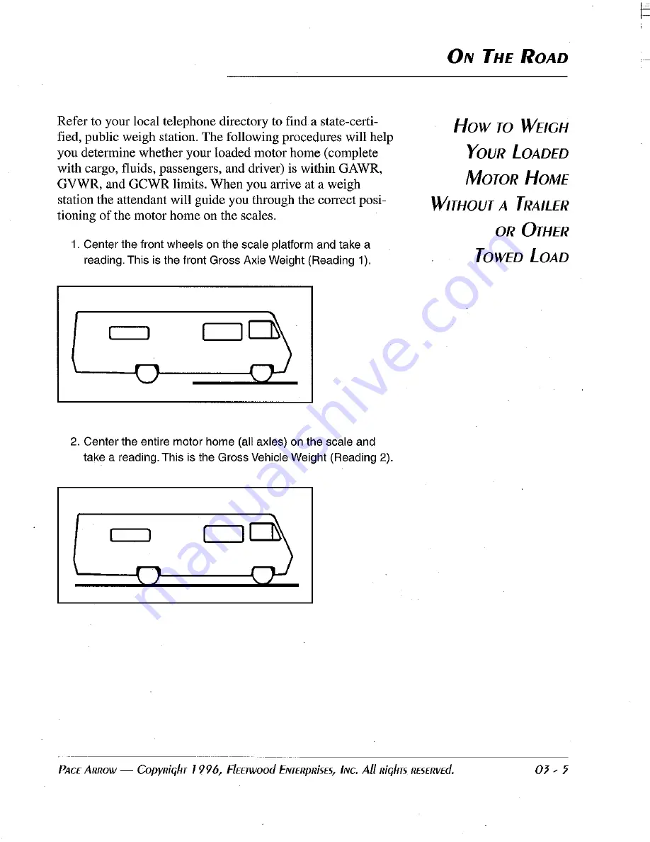 Fleetwood 1997 Pace Arrow Скачать руководство пользователя страница 35