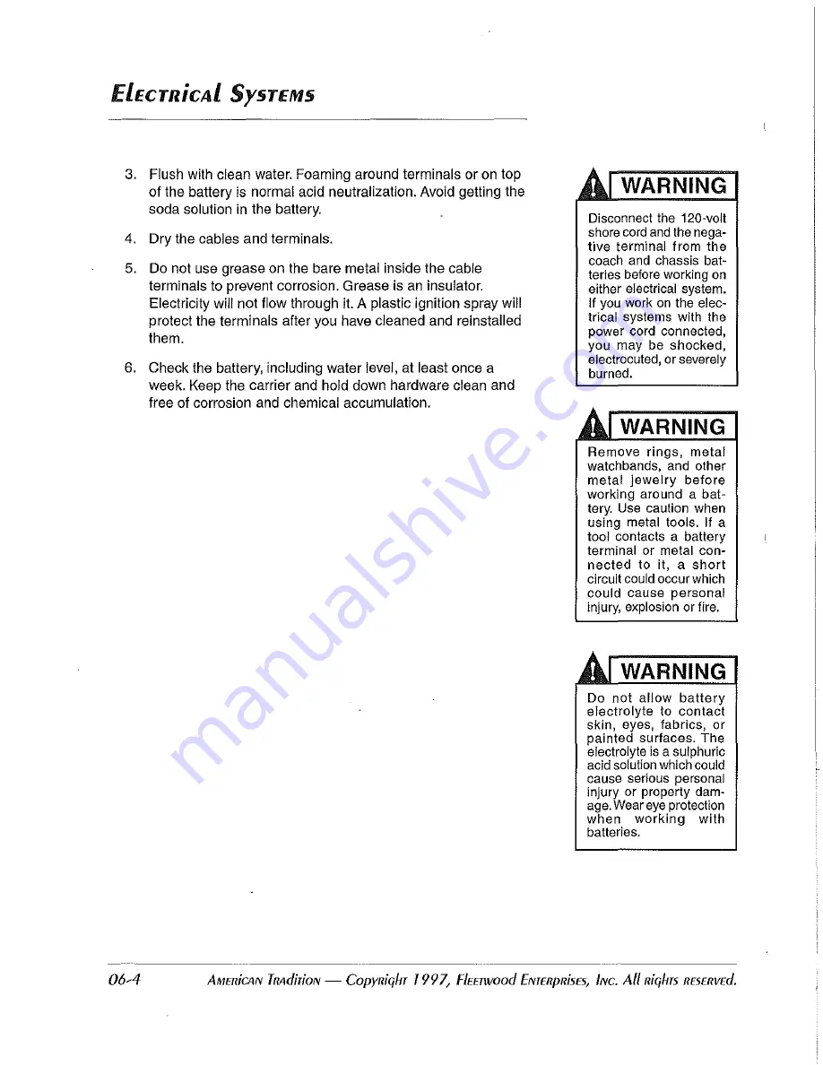 Fleetwood 1998 American Tradition Owner'S Manual Download Page 118