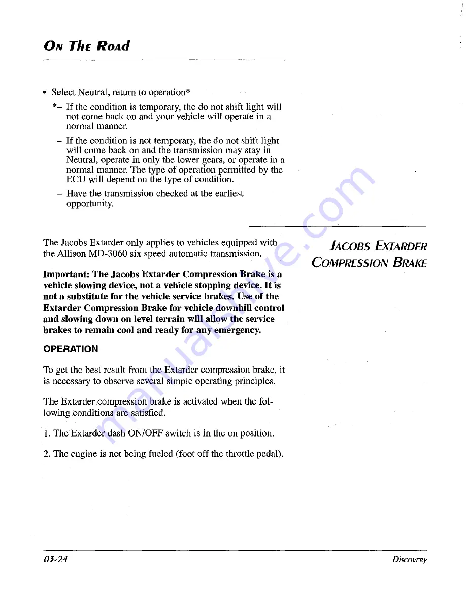 Fleetwood 1999 Discovery Parts And Service Manual Download Page 54