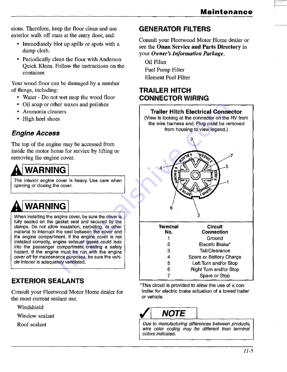 Fleetwood 2003 Southwind User Manual Download Page 78