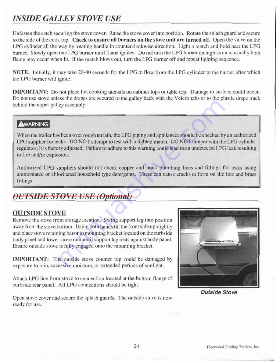 Fleetwood 2005 Cheyenne Owner'S Manual Download Page 27