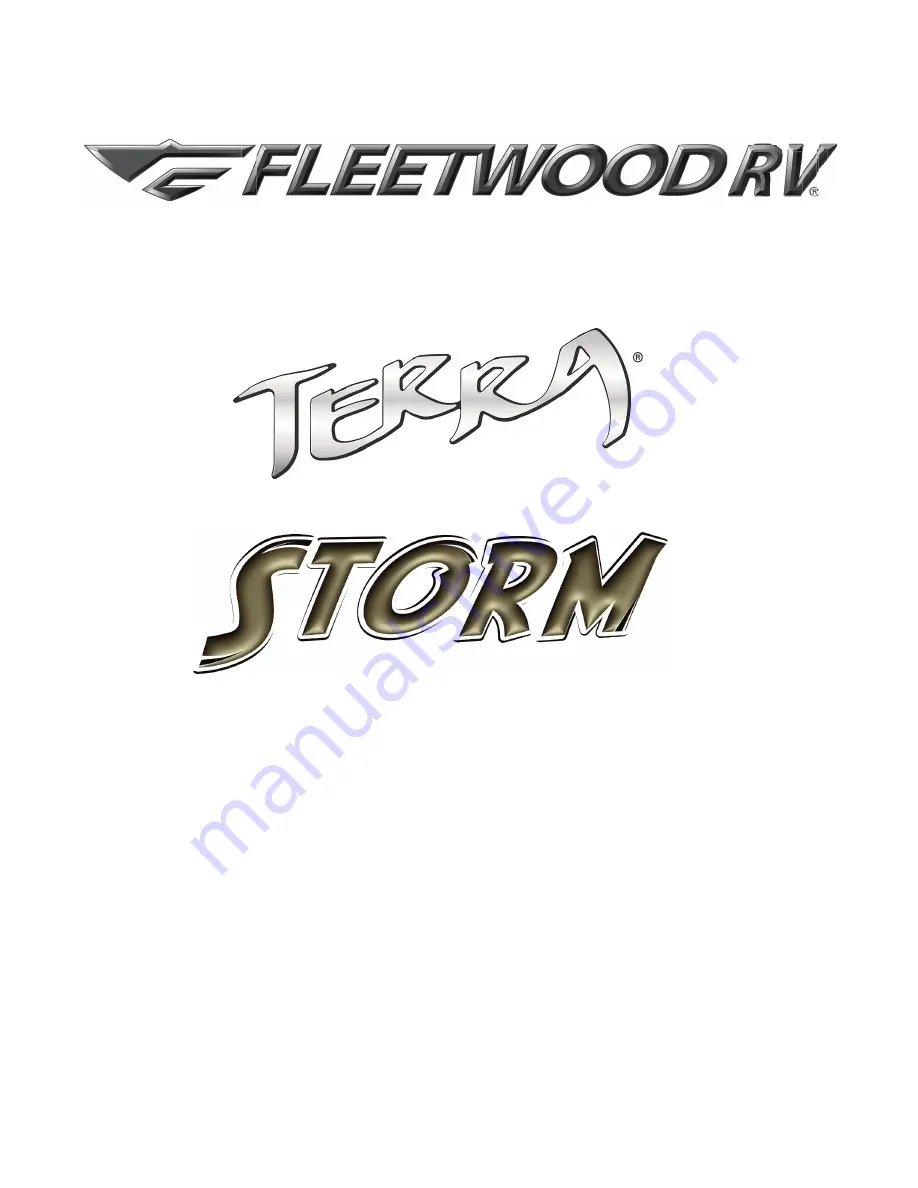 Fleetwood 2011 Storm Скачать руководство пользователя страница 1