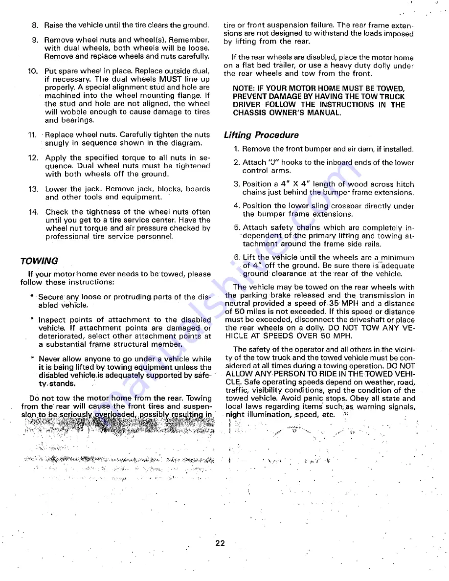 Fleetwood Bounder 1987 Owner'S Manual Download Page 30