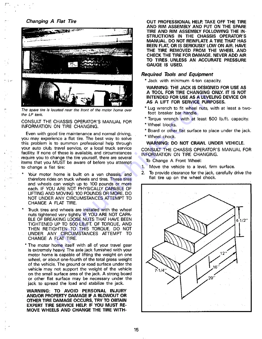 Fleetwood Limited 1989 Owner'S Manual Download Page 21