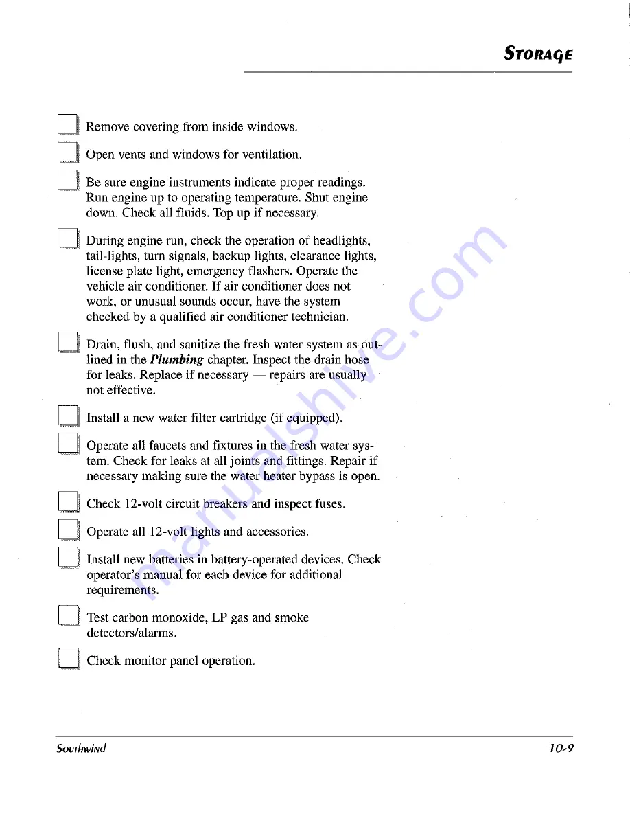 Fleetwood Southwind 2000 Owner'S Manual Download Page 147