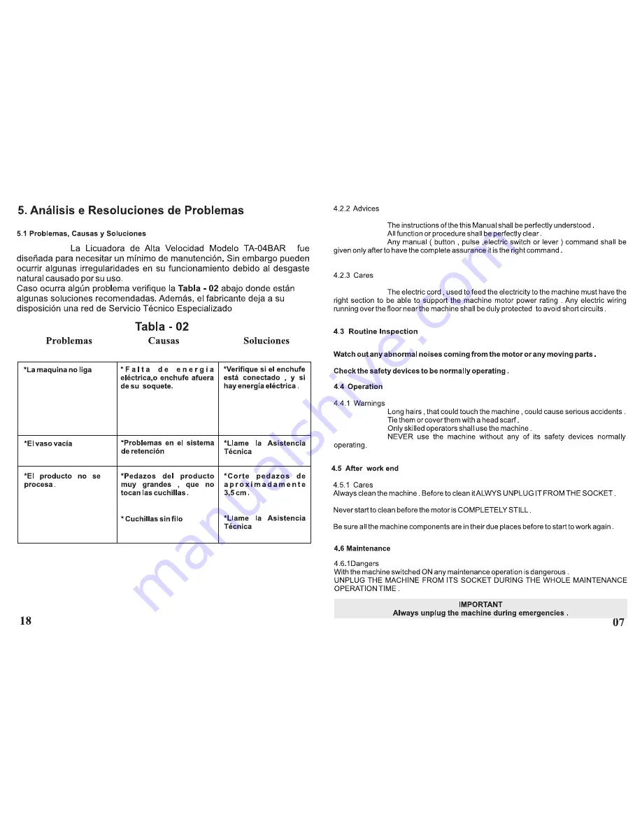 Fleetwood TA-4.0 BAR Instruction Manual Download Page 11