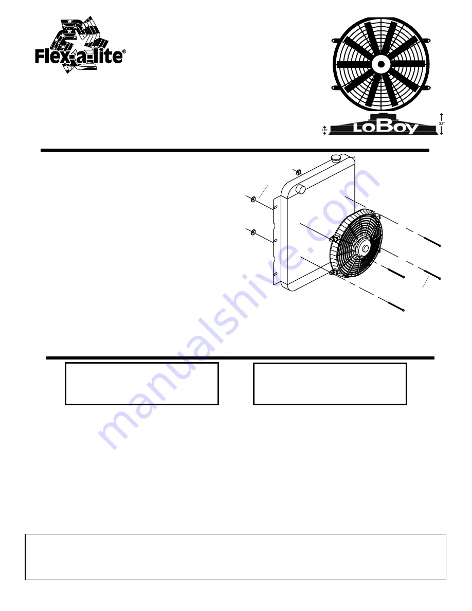 Flex-a-Lite LoBoy 118 Puller Installation Instructions Download Page 1