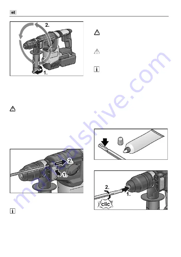 Flex CHE 2-26 18.0-EC Original Operating Instructions Download Page 120