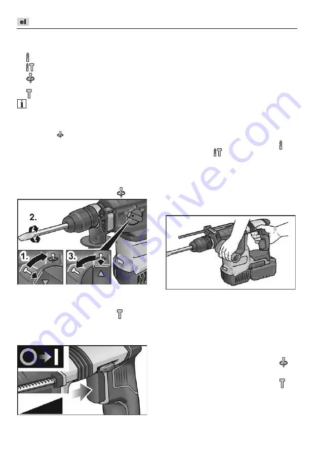 Flex CHE 2-26 18.0-EC Original Operating Instructions Download Page 122