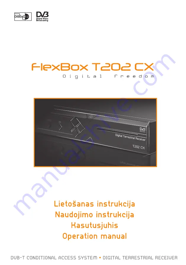 FlexBox T202 CX Operation Manual Download Page 1