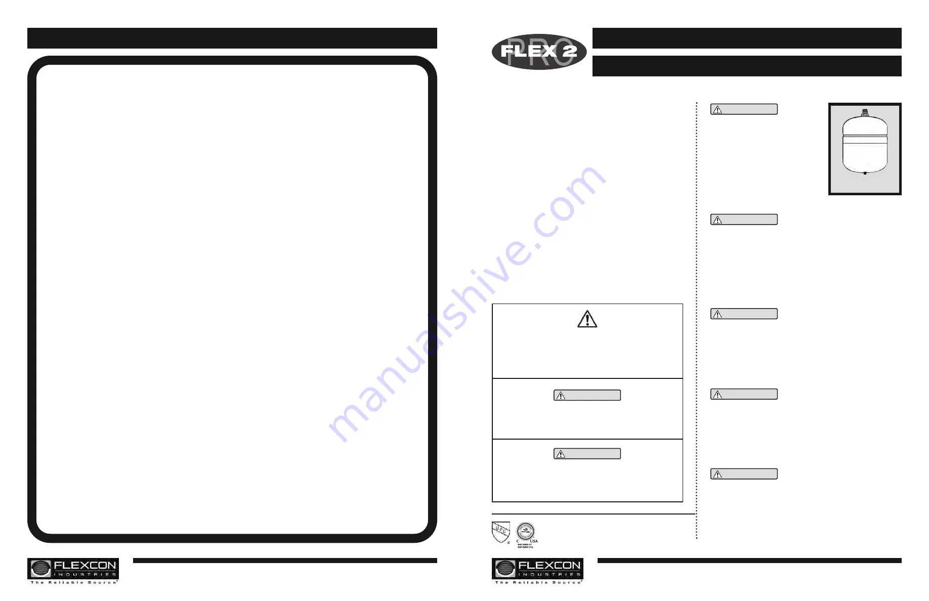 Flexcon Flex 2 Pro PH Series Installation, Warnings, And Operation Instructions Download Page 1