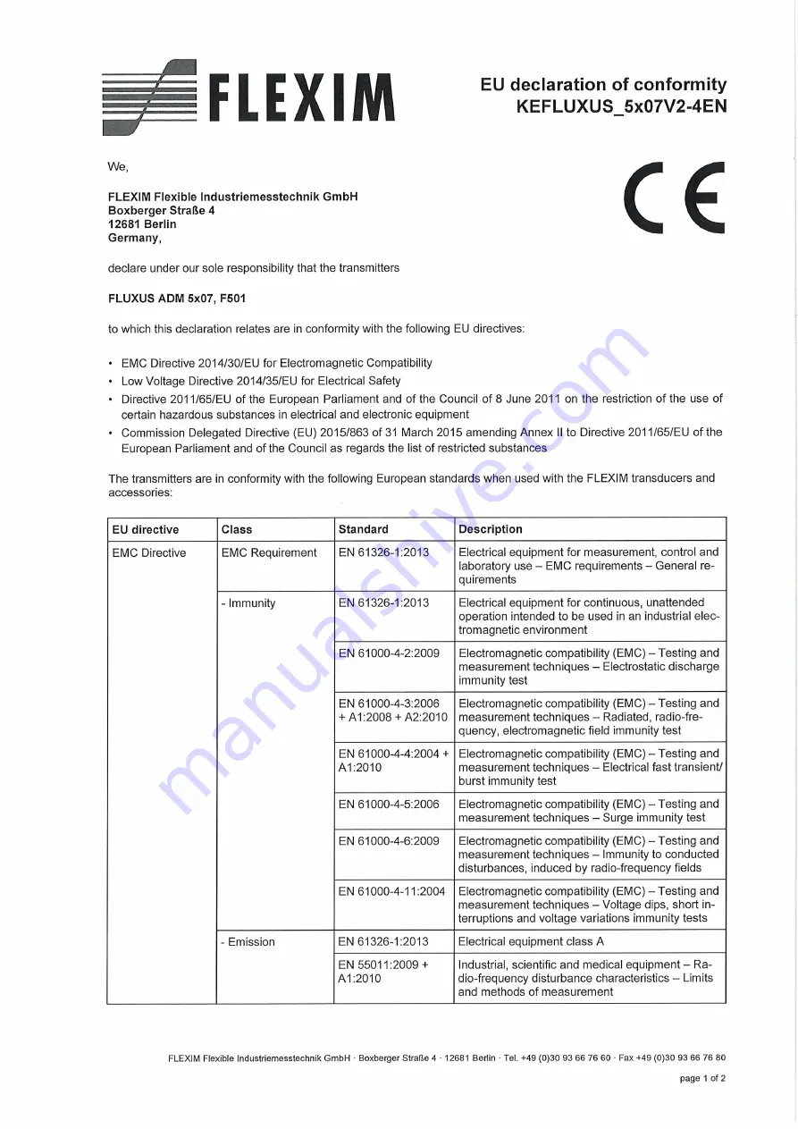 Flexim FLUXUS F501 Скачать руководство пользователя страница 145