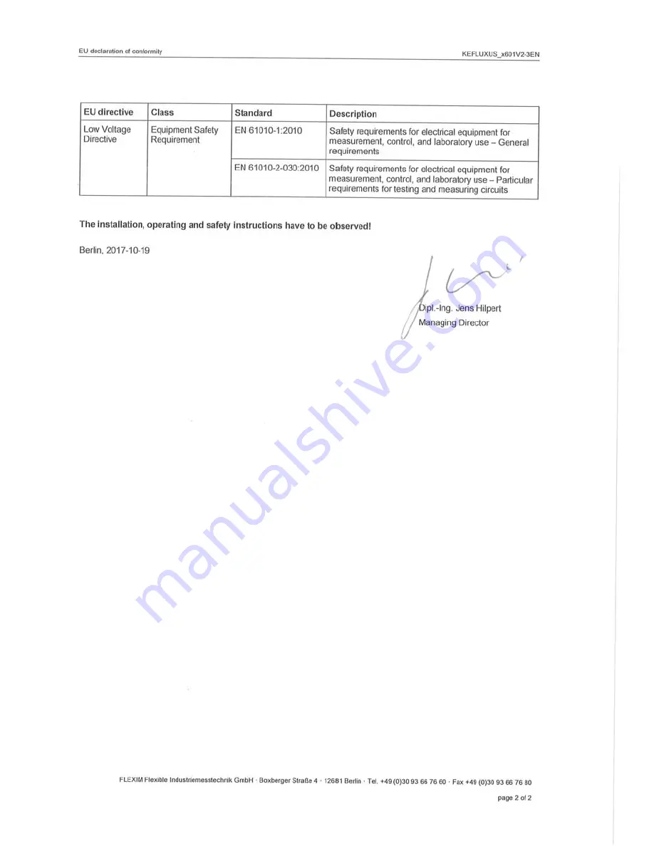 Flexim FLUXUS F60 Series Operating Instruction Download Page 244