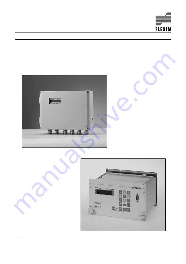 Flexim FLUXUS G704 User Manual Download Page 1