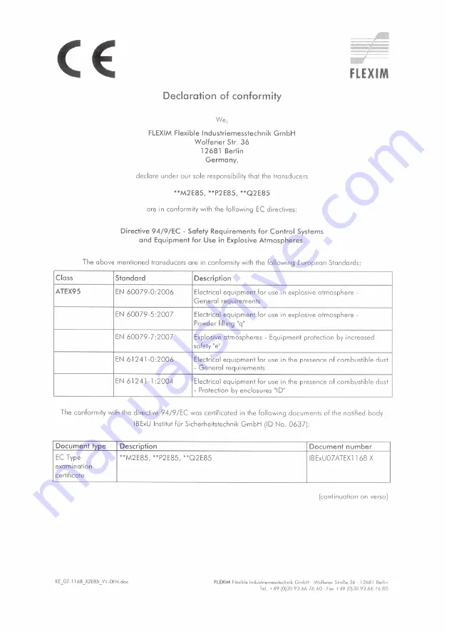 Flexim FLUXUS G704 User Manual Download Page 251