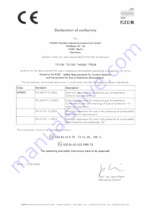 Flexim FLUXUS G704 User Manual Download Page 256