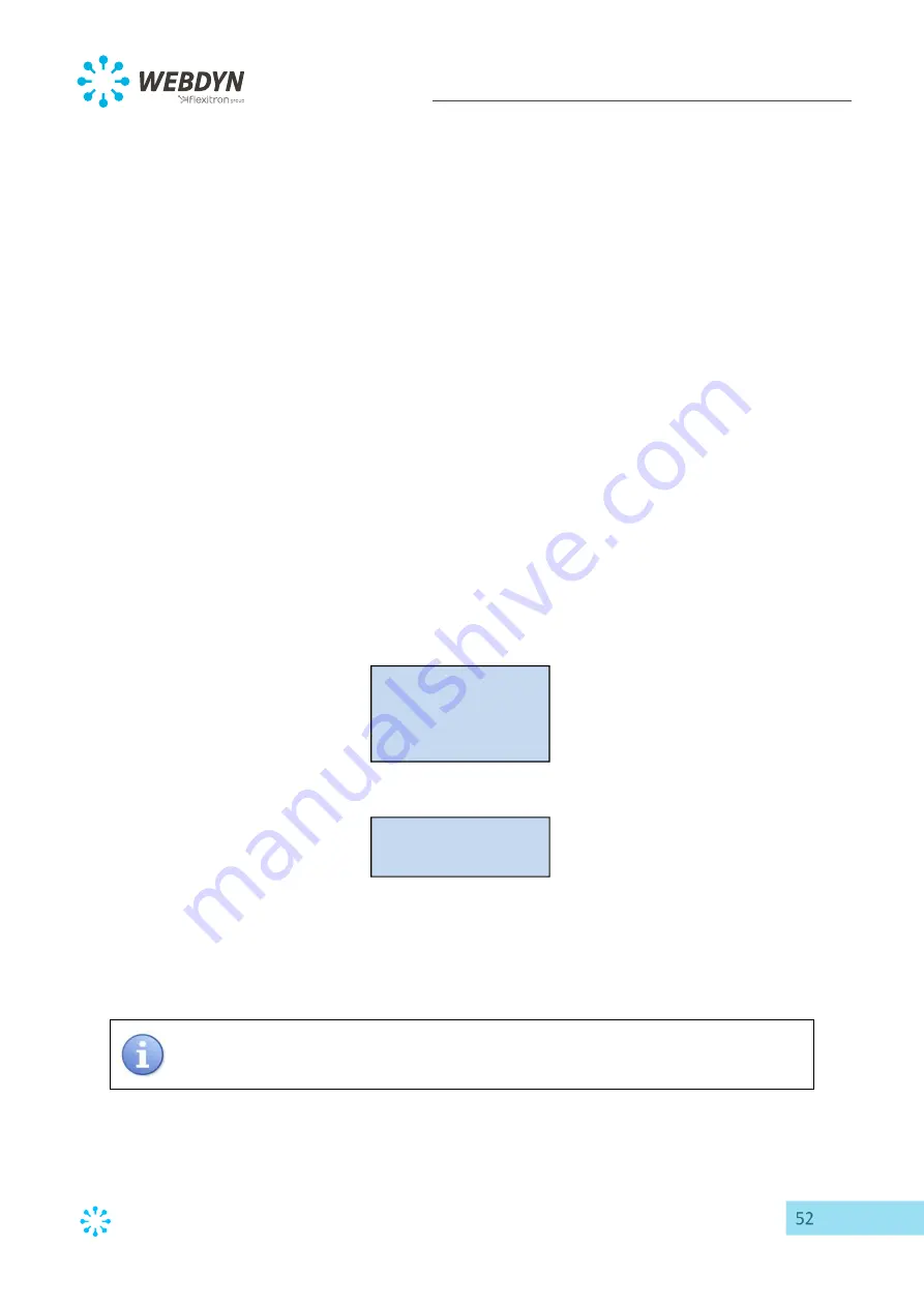 Flexitron Webdyn WebdynEasy LoRaWAN User Manual Download Page 52