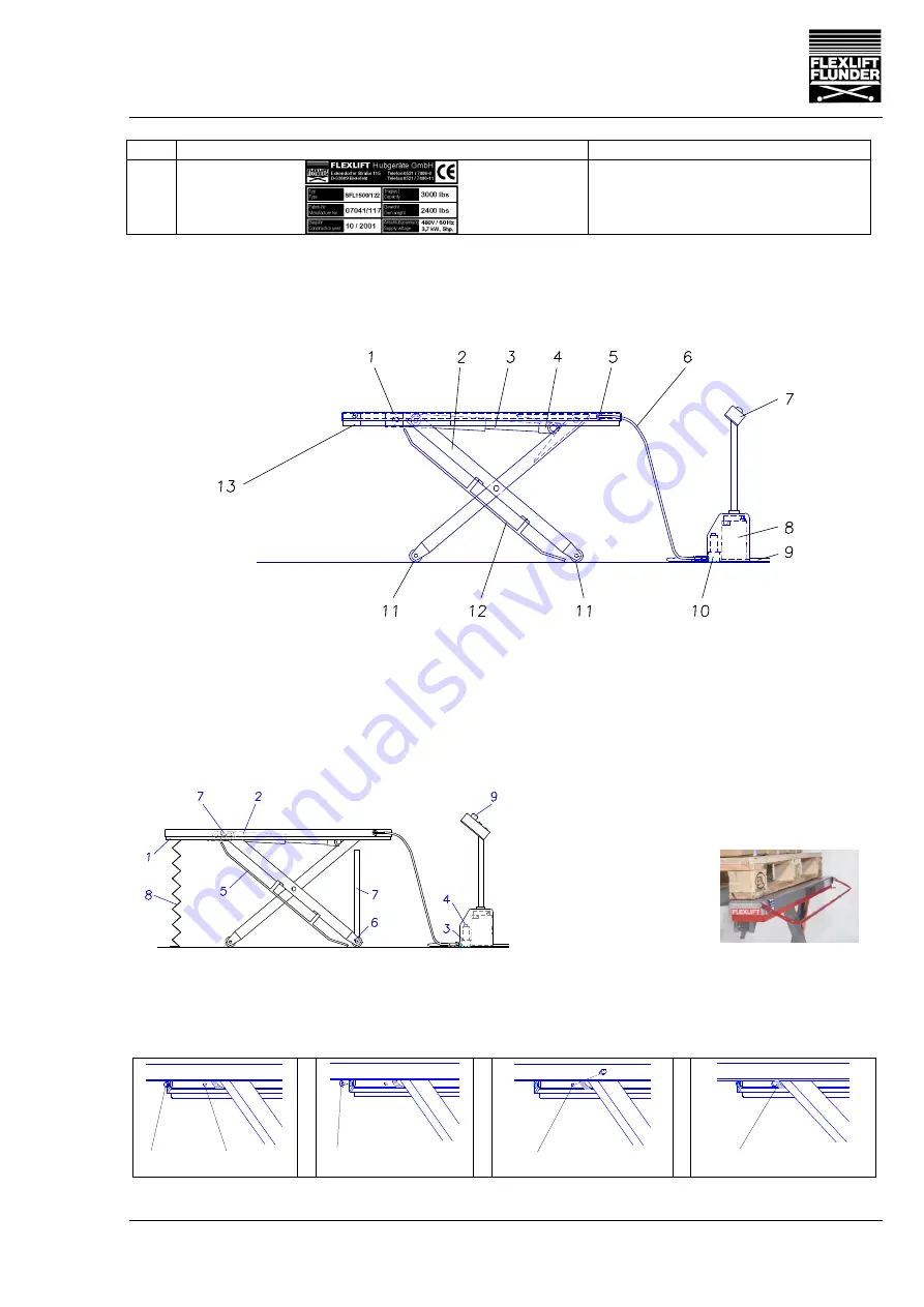 FLEXLIFT FCE 1000/75 Operating Instructions Manual Download Page 290