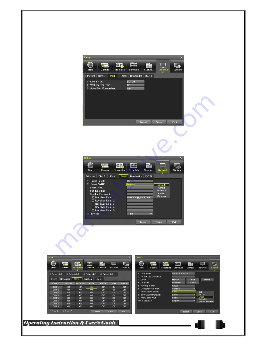 Flexwatch FWR303-00N User Manual Download Page 32