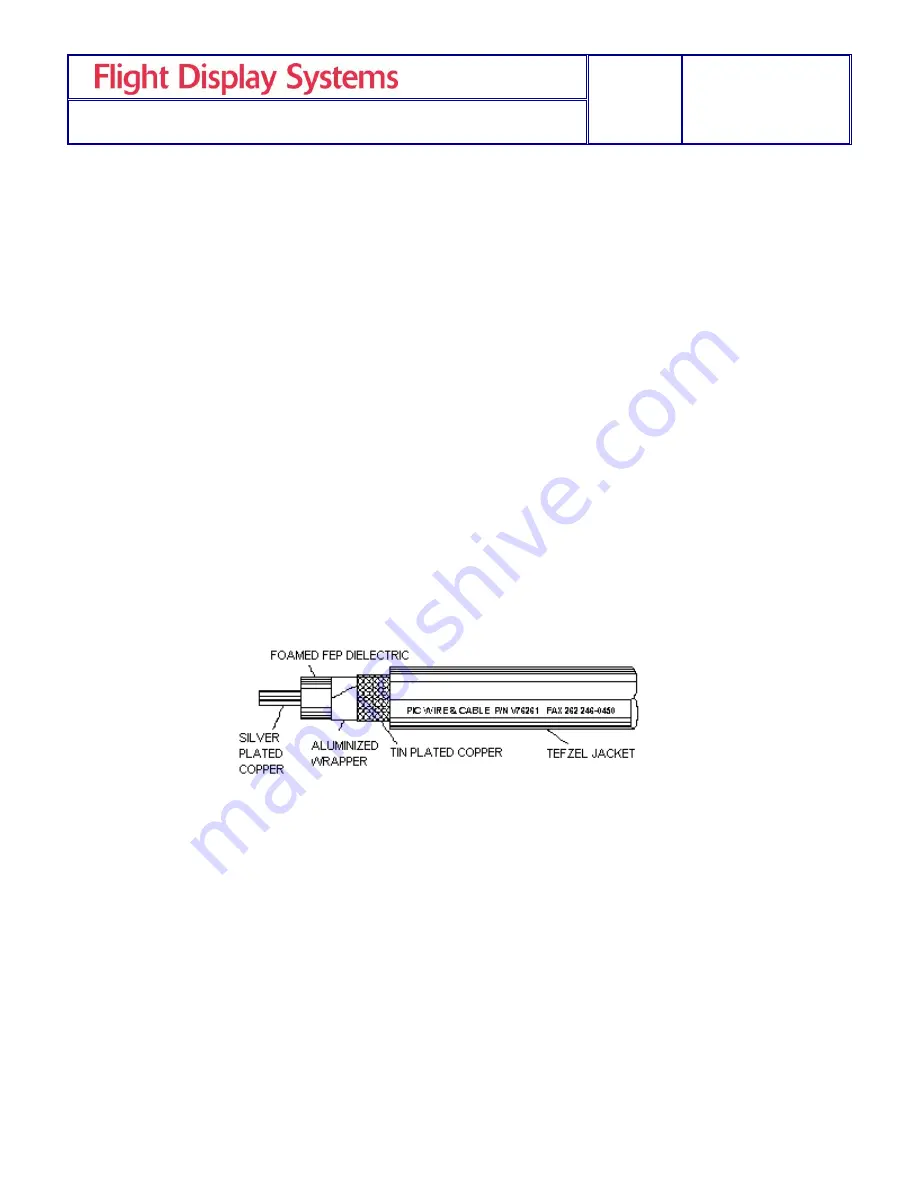 Flight Display Systems FD141CV Installation And Operation Manual Download Page 7