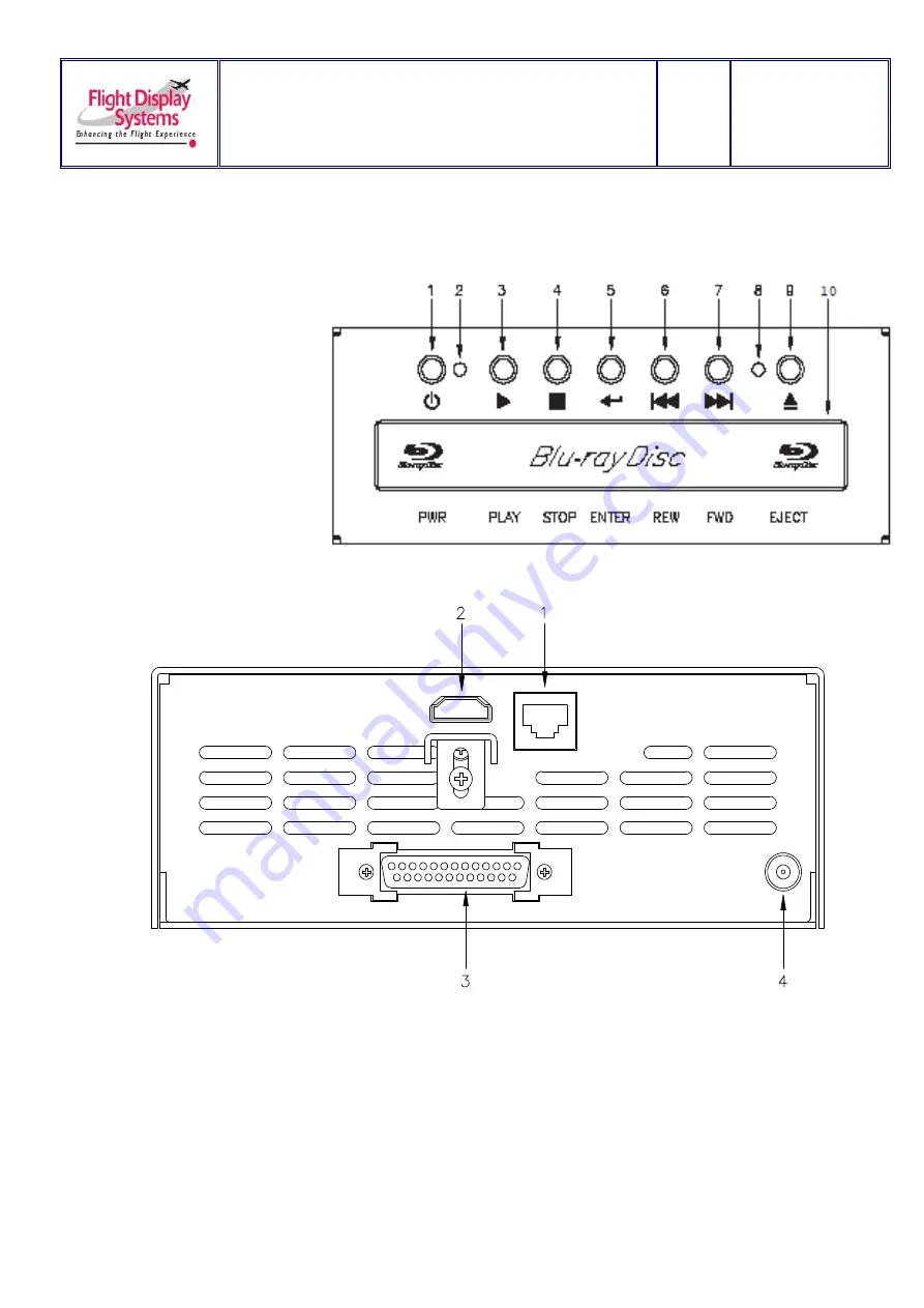 Flight Display Systems FD932DVD-BLU Installation And Operation Manual Download Page 7