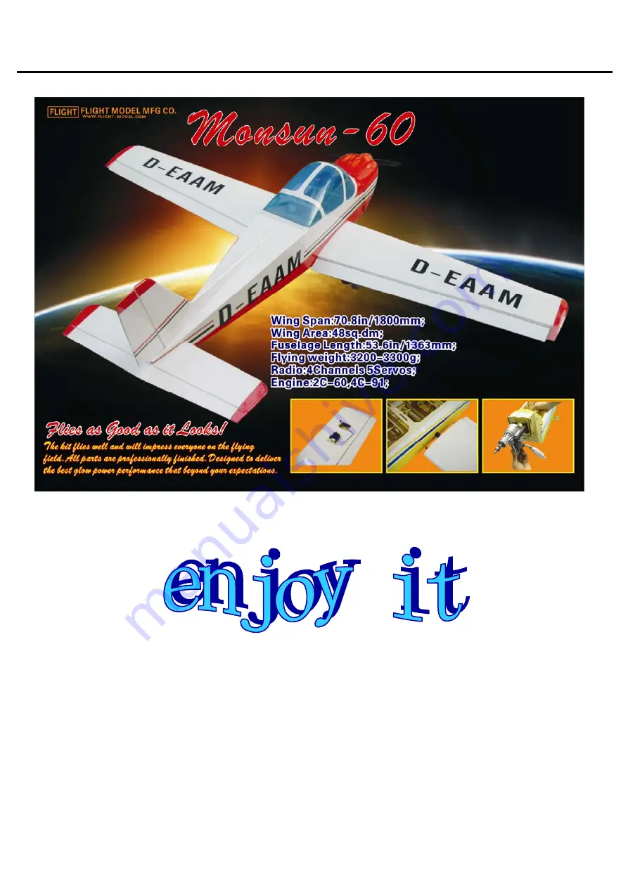 Flight Model Monsun-60 Assemble Manual Download Page 18