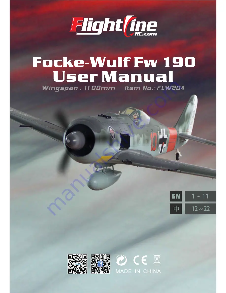 Flightline FLW204 Скачать руководство пользователя страница 1