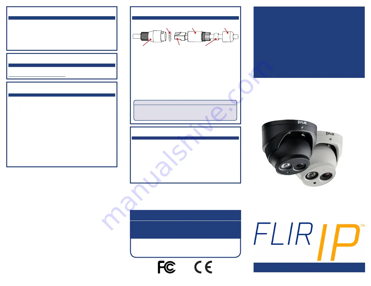 FLIR IP N253EA8 Series Quick Start Manual Download Page 1