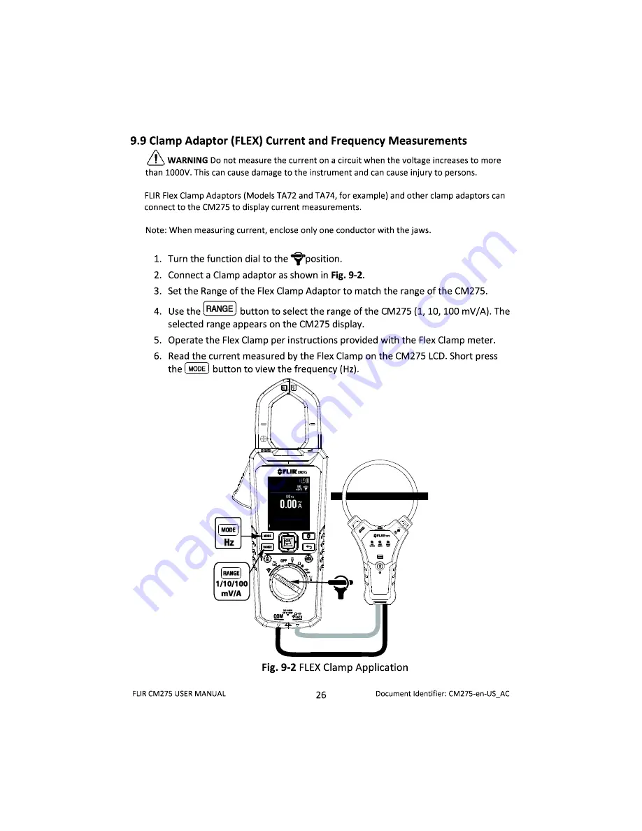 FLIR CM275 Скачать руководство пользователя страница 26