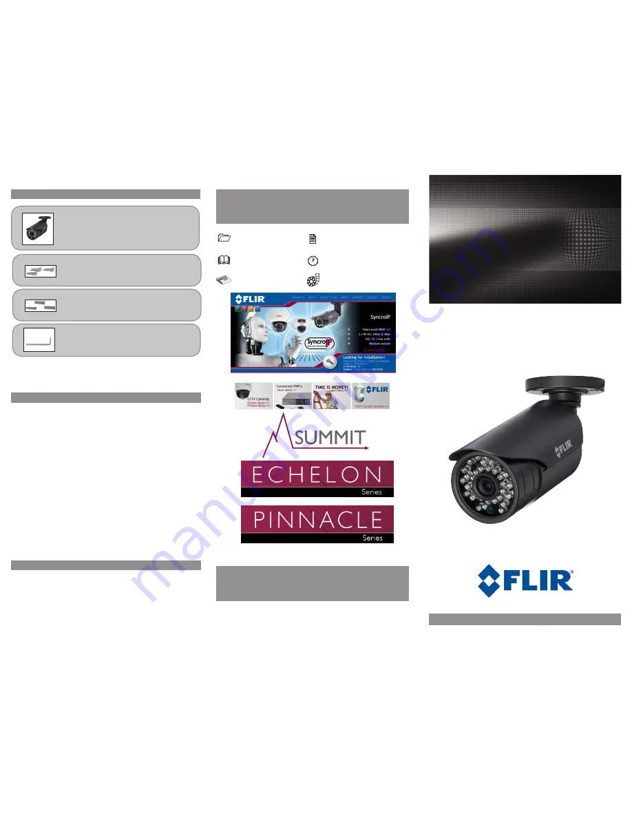 FLIR DBB533TL Quick Start Manual Download Page 1