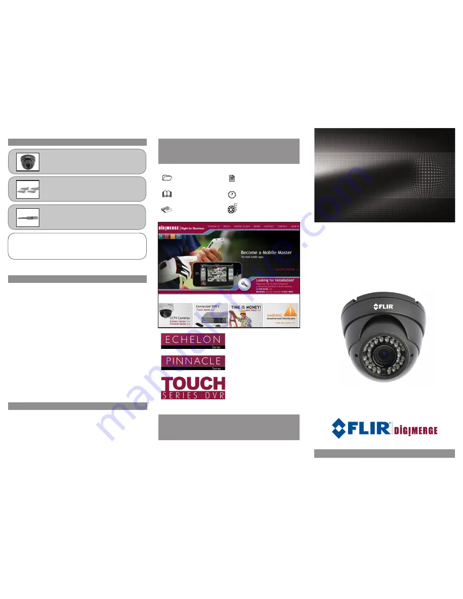 FLIR DCV64DL Скачать руководство пользователя страница 1