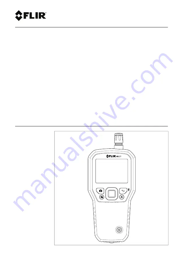 FLIR MR277 Скачать руководство пользователя страница 1