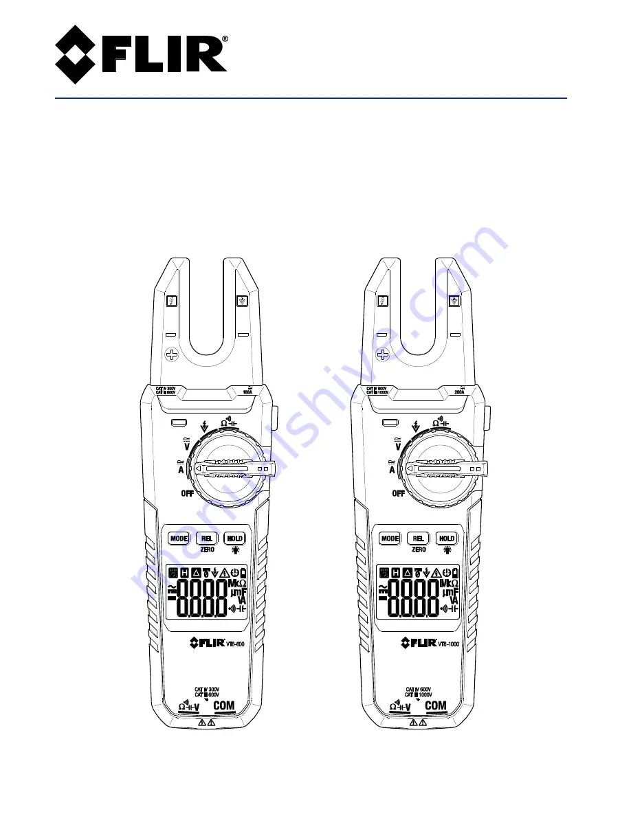 FLIR VT8-1000 Скачать руководство пользователя страница 1