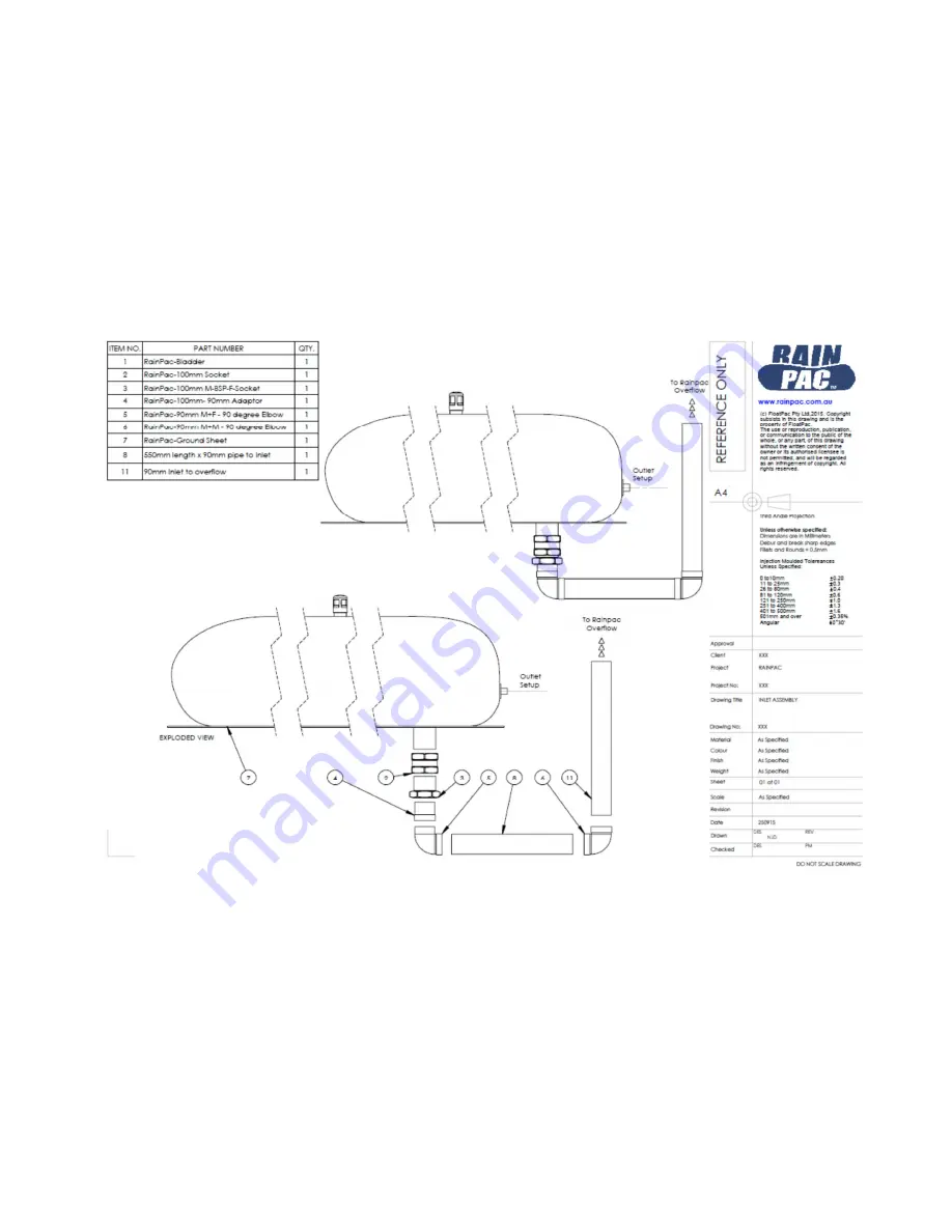 FloatPac RainPac Installation Manual Download Page 8