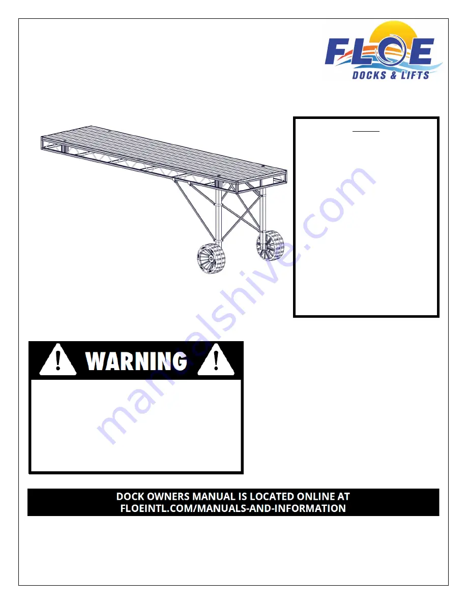 Floe 510-27500-00 Assembly Instructions And Owner'S Manual Download Page 1