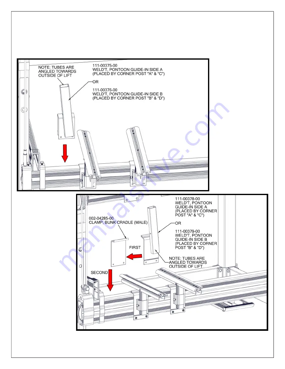 Floe PONTOON CRADLE PADS Assembly Instructions Manual Download Page 9