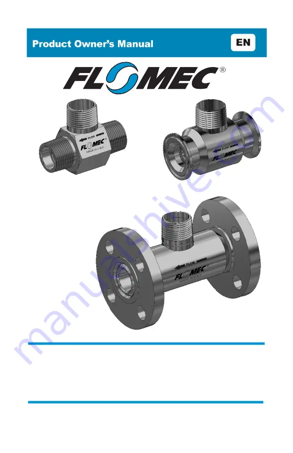 Flomec G Series Product Owners Manual Download Page 1