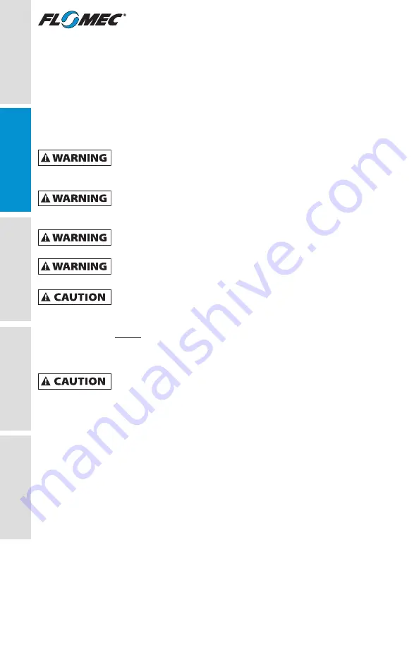 Flomec TM Series Product Owners Manual Download Page 4