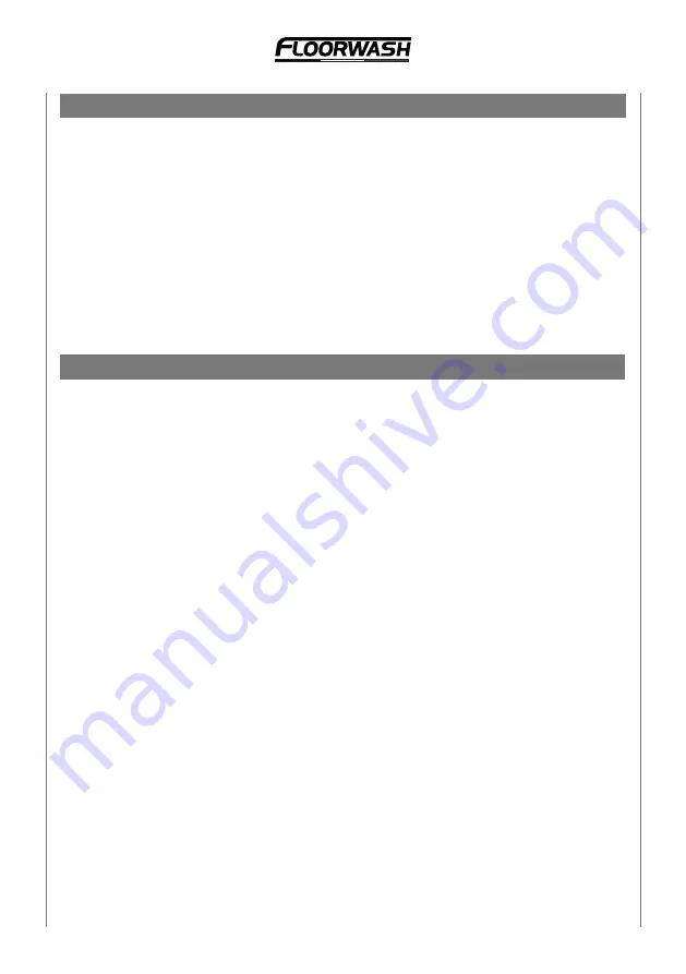 Floorwash FB25 Manual Of Use And Maintenance Download Page 5