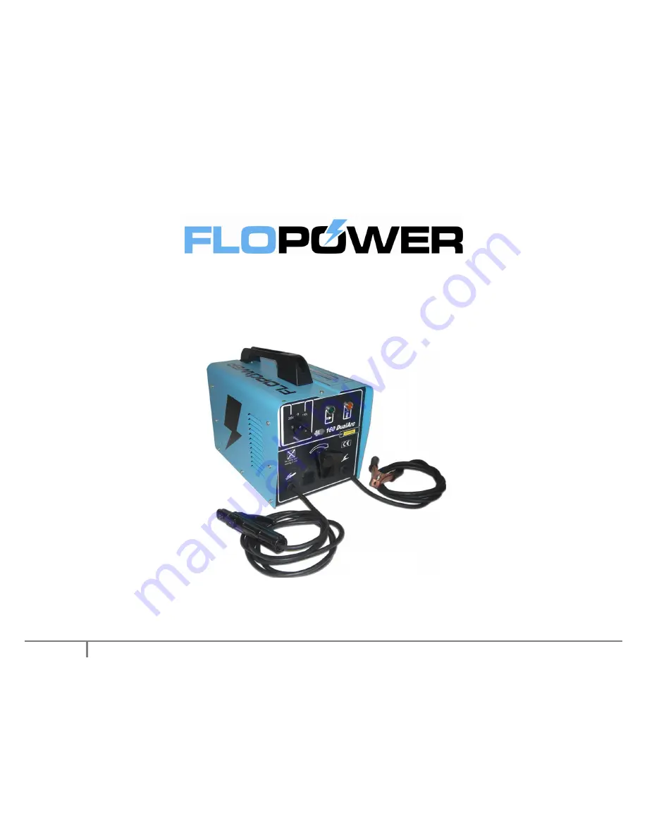 flopower FLOW160DA000 Operator'S Manual And Parts List Download Page 1